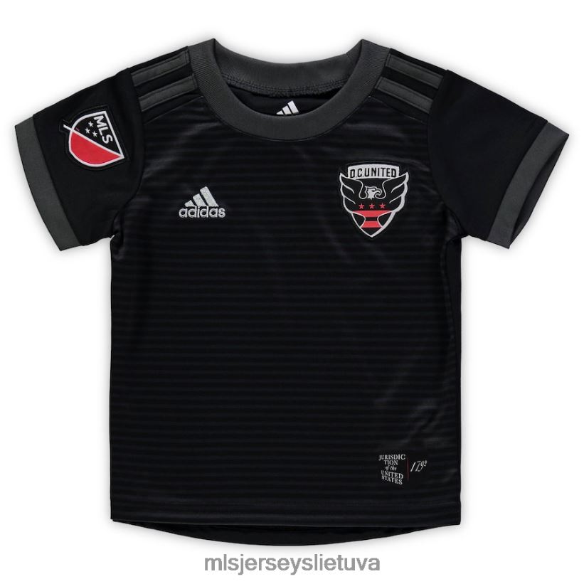 džersis d.c. „United Adidas 2019“ pirminės kopijos megztinis – juodas vaikai MLS Jerseys 2LHJZF1063
